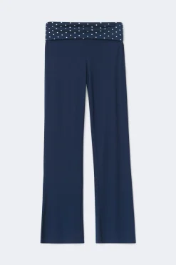 Y low waist yoga leggings - Blau - Gina Tricot