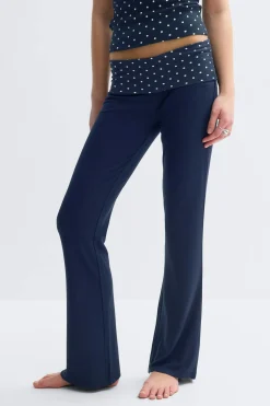 Y low waist yoga leggings - Blau - Gina Tricot