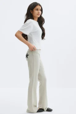 Y low waist yoga leggings - Grau - Gina Tricot