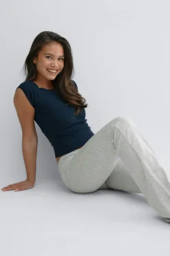 Y low waist yoga leggings - Grau - Gina Tricot
