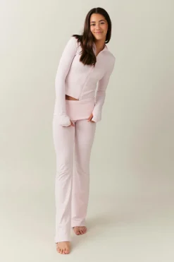 Y low waist yoga leggings - Rosa - Gina Tricot