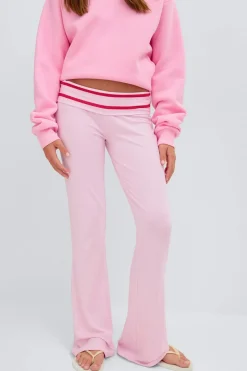 Y low waist yoga leggings - Rosa - Gina Tricot