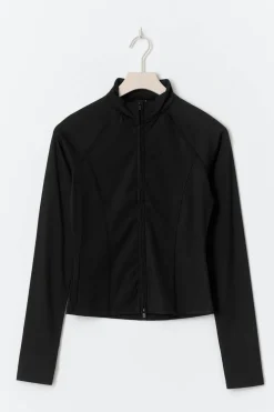 Yoga jacket - Schwarz - Dame - Gina Tricot