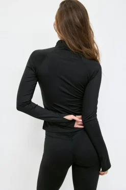 Yoga jacket - Schwarz - Dame - Gina Tricot