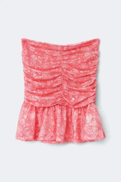 Y paisley top - Rosa - Gina Tricot