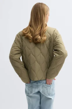 Y quilted jacket - Grün - Gina Tricot