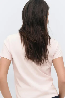Y scandi basic tee - Rosa - Gina Tricot