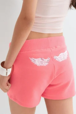 Y sweat shorts - Orange - Gina Tricot
