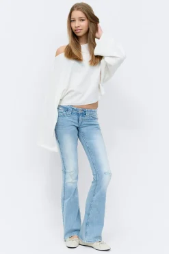 Y too clean flare jeans - Blau - Gina Tricot
