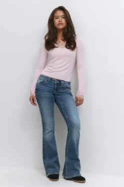 Y too clean flare jeans - Blau - Gina Tricot