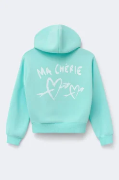 Y zip hoodie - Blau - Gina Tricot
