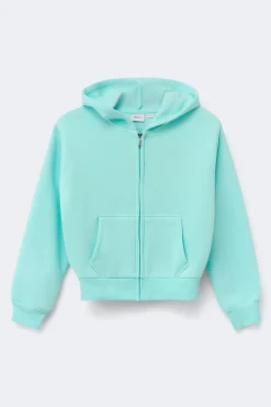 Y zip hoodie - Blau - Gina Tricot