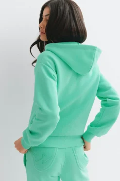 Y zip hoodie - Blau - Gina Tricot