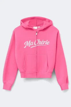 Y zip hoodie - Rosa - Gina Tricot