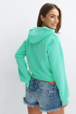14+ zip hoodie - Blau - Gina Tricot