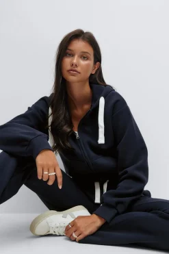 14+ zip hoodie - Blau - Gina Tricot