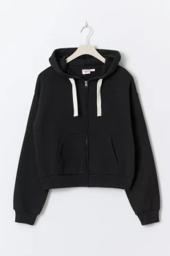 14+ zip hoodie - Schwarz - Gina Tricot