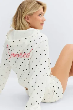 14+ zip hoodie - Weiß - Gina Tricot